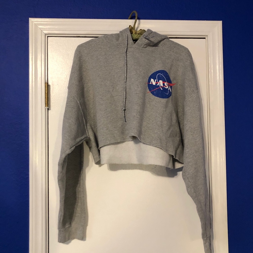 NASA crop hoodie XL